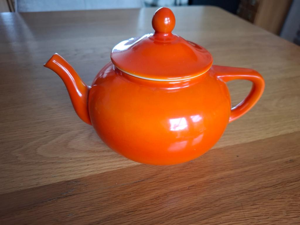 Vintage  Theepot met Craquelé - Decoratief of als Bloempot, Ophalen of Verzenden