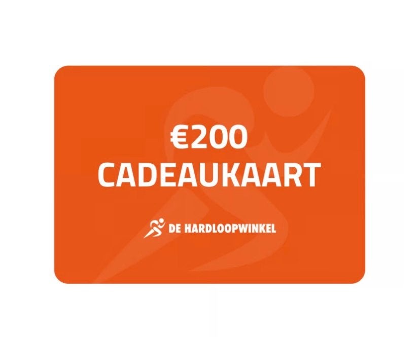 De Hardloopwinkel Cadeaukaart €190, Tickets en Kaartjes, Eén persoon, Cadeaubon, Overige typen