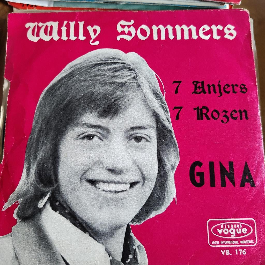 Willy Sommers - 7 Anjers, 7 Rozen / Gina (Single), Cd's en Dvd's, Vinyl Singles, Gebruikt, 7 inch, Single, Ophalen of Verzenden