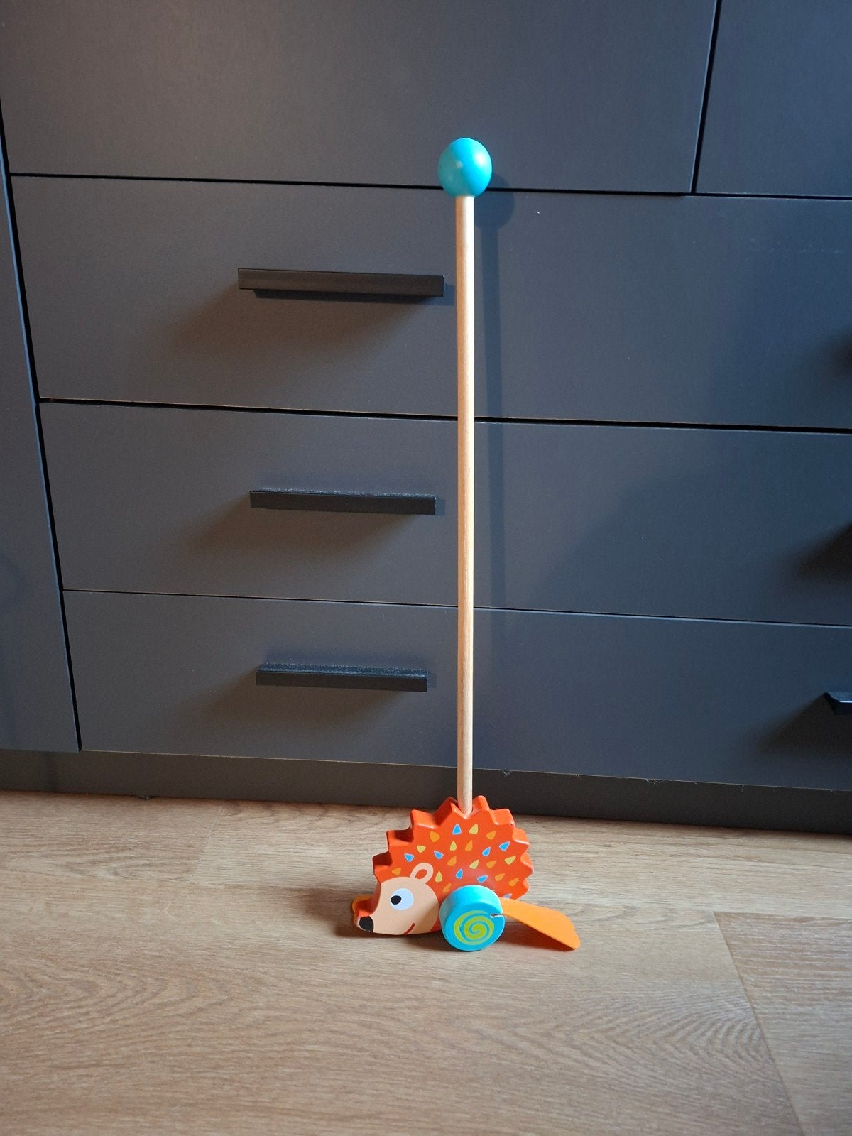 Duwstok egel met pootjes voor kinderen, Ophalen, Gebruikt, Jongen of Meisje