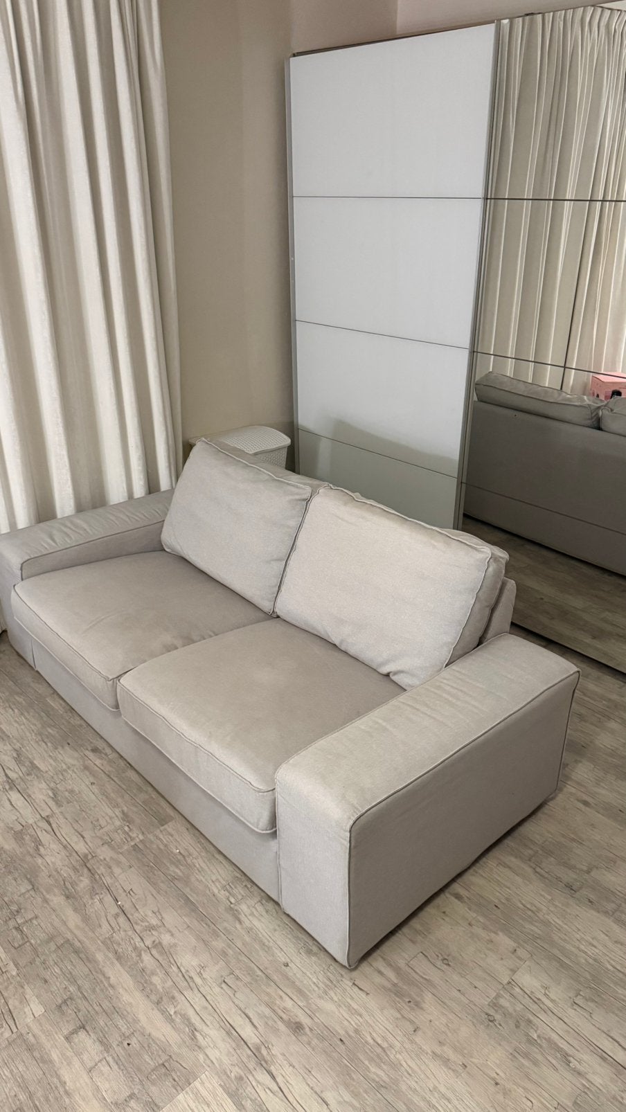 Ikea KIVIK 2-zits bankje, Huis en Inrichting, Ophalen, Tweepersoons, Zo goed als nieuw, 80 cm