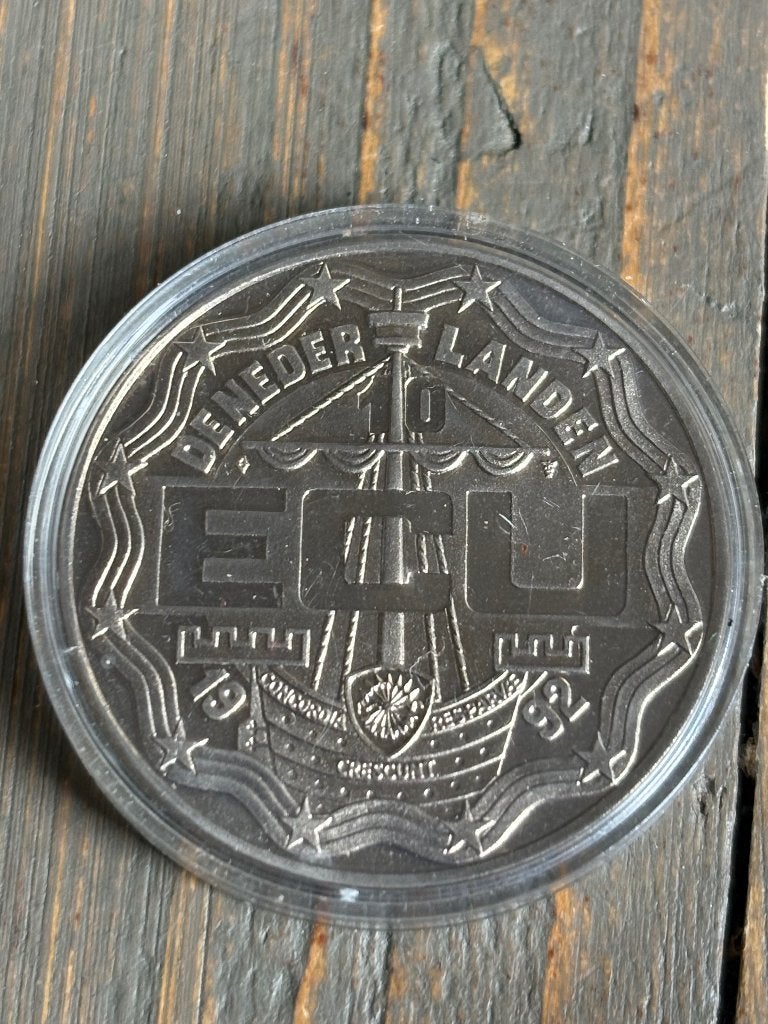 10 Ecu 1992 Nederland, Ophalen of Verzenden, Overige materialen, Nederland