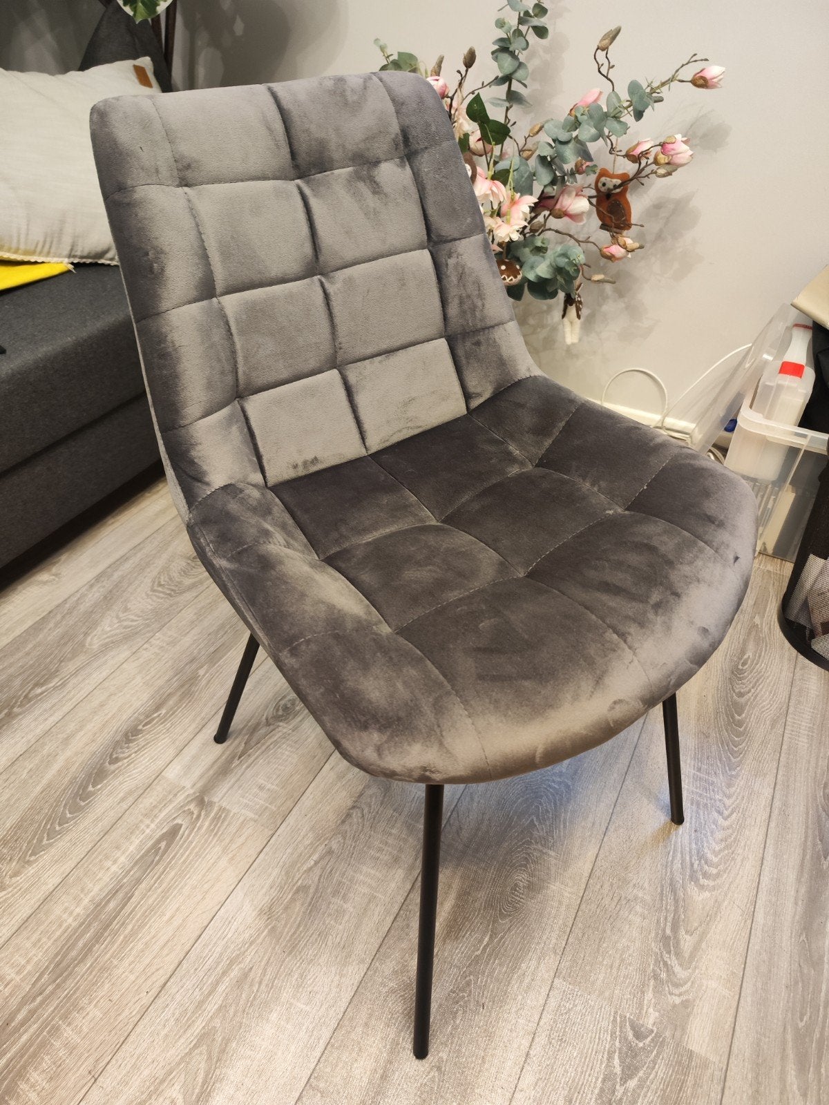 Bureau/Eetkamerstoel, Huis en Inrichting, Ophalen, Zo goed als nieuw, Grijs, Eén