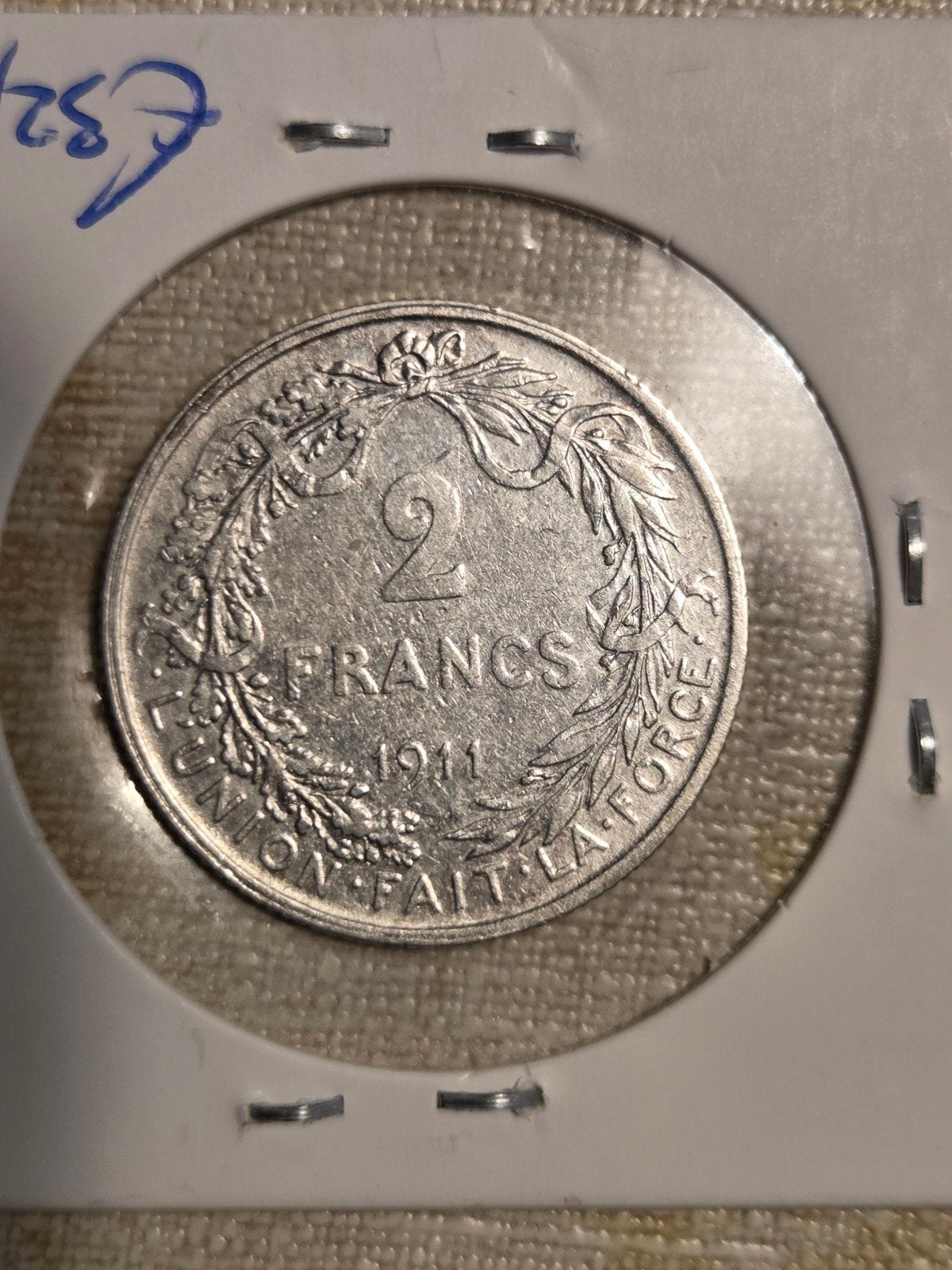 Zilveren 2 Francs munt Frankrijk 1911, Ophalen of Verzenden, Frankrijk, Losse munt, Zilver