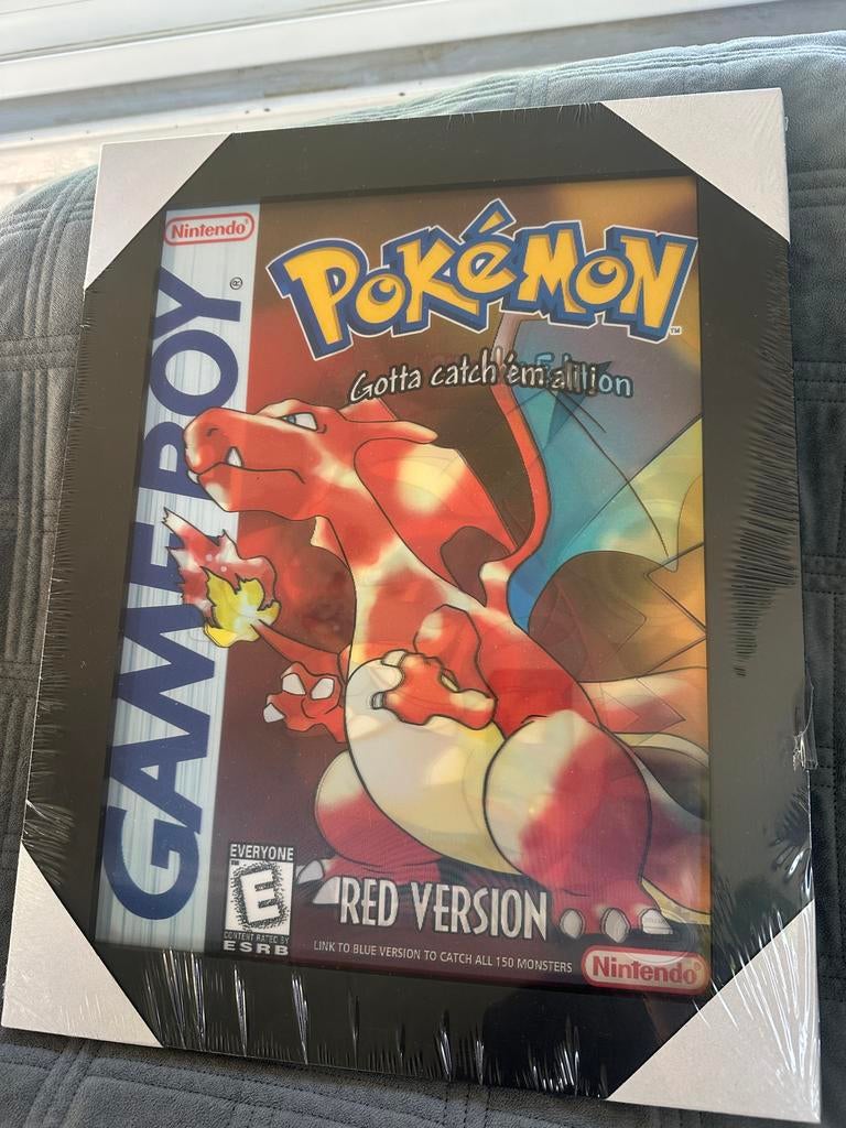 Pokémon Gameboy 3D Flip Frame – Red Blue Yellow Edition, 1 speler, Ophalen, Zo goed als nieuw, Vanaf 3 jaar