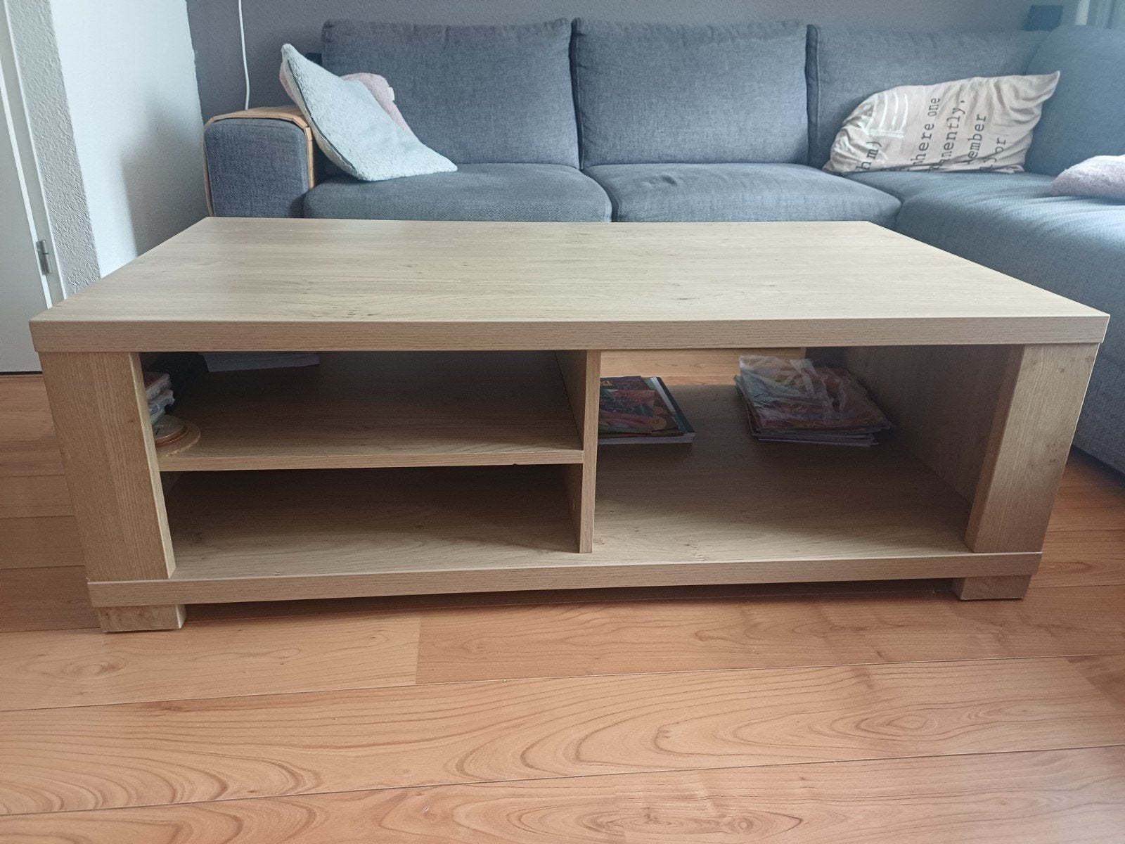 salontafel - rechthoekige tafel, Ophalen, Gebruikt, 100 tot 150 cm, 50 tot 100 cm