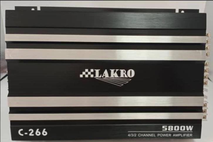 lakro versterker 4kanaals c-266 5800w, Niet ingevuld, Niet ingevuld, Nieuw, Ophalen of Verzenden