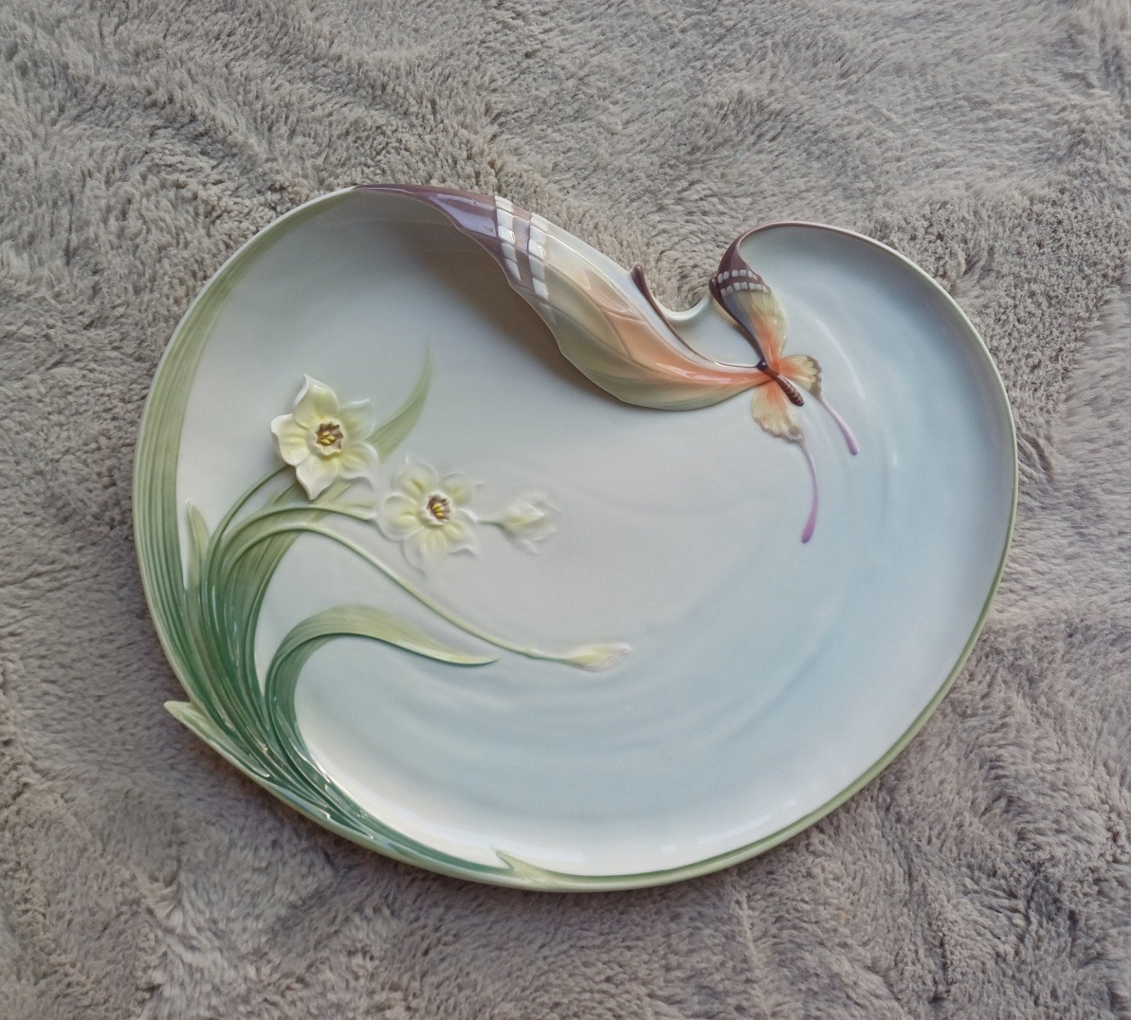 Franz Porcelain Butterfly Papillon schaal, Ophalen of Verzenden