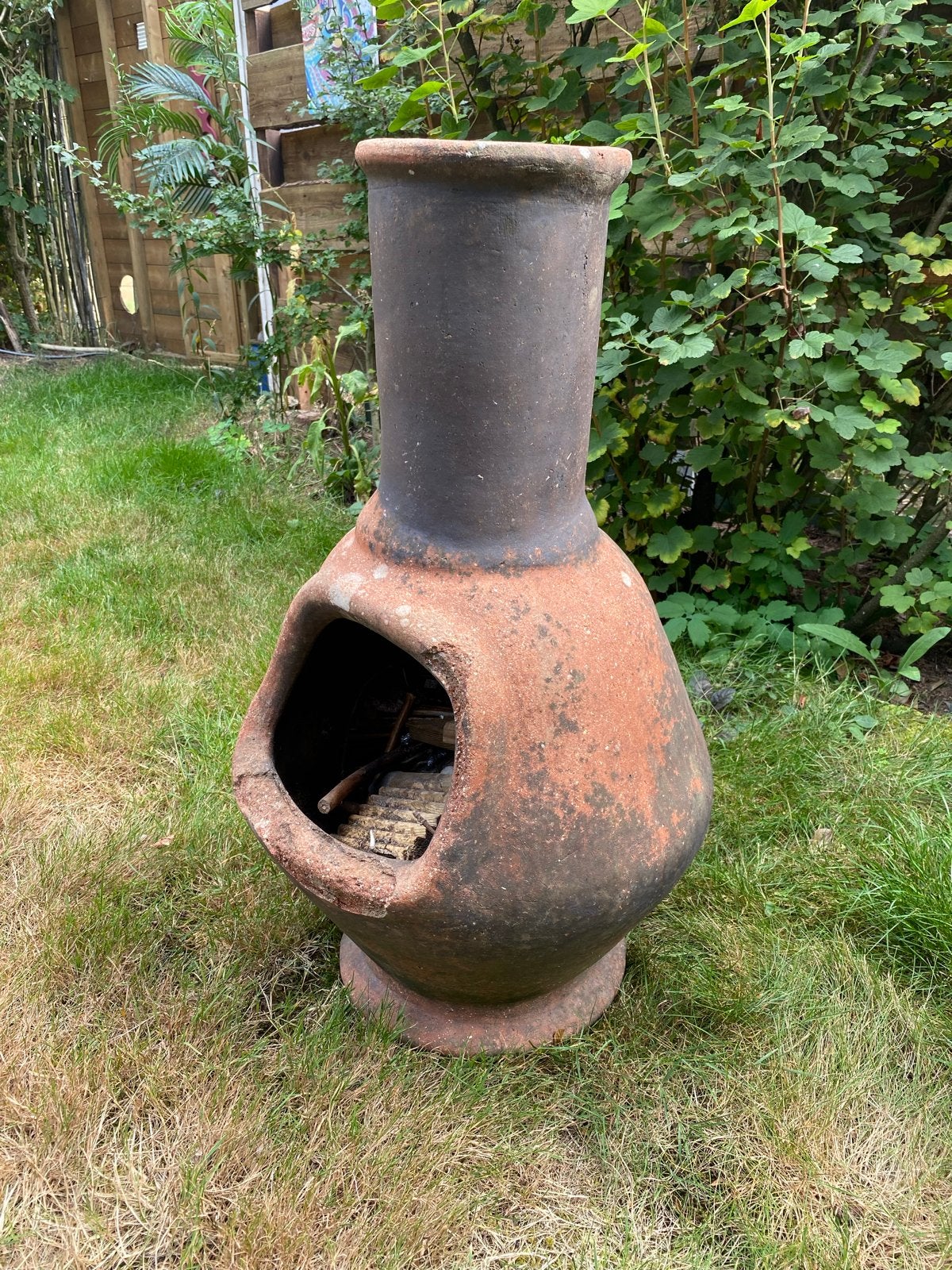 Terracotta buitenkachel / tuinhaard, Tuin en Terras, Ophalen, Gebruikt