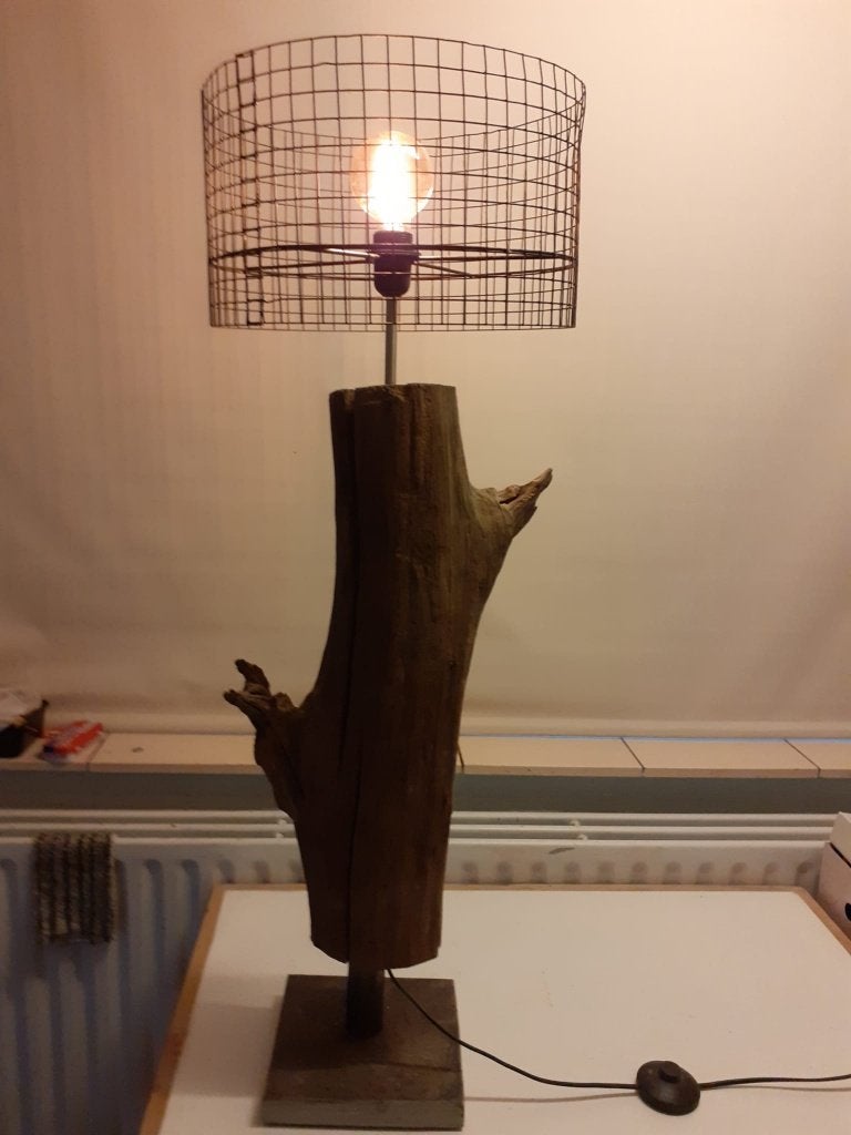 boomstam lamp, Huis en Inrichting, Ophalen, Minder dan 100 cm
