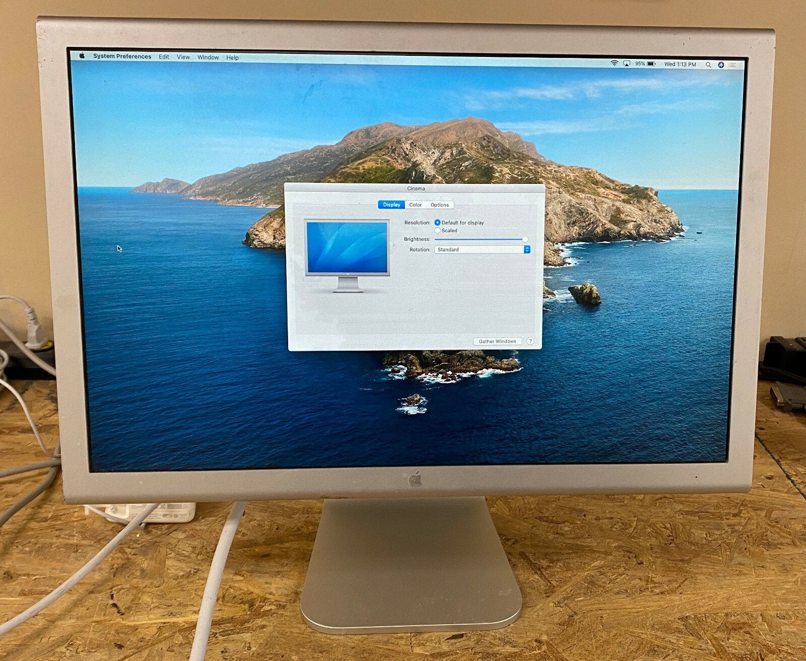 Apple Cinema Display 20 inch met adapters, Computers en Software, Ophalen, Gebruikt, DisplayPort, Overige resoluties