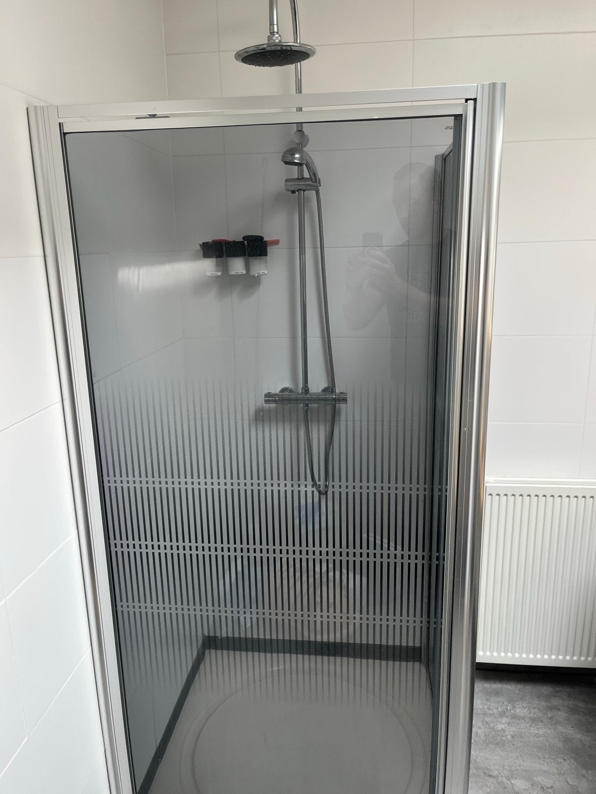 Douchewand 90x90x185 cm - Zo goed als nieuw, Ophalen, Zo goed als nieuw, Glas, Douche