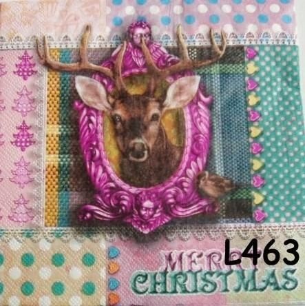 OPRUIMING servetten decoupage * hert L463 – 7x, Verzenden, Nieuw