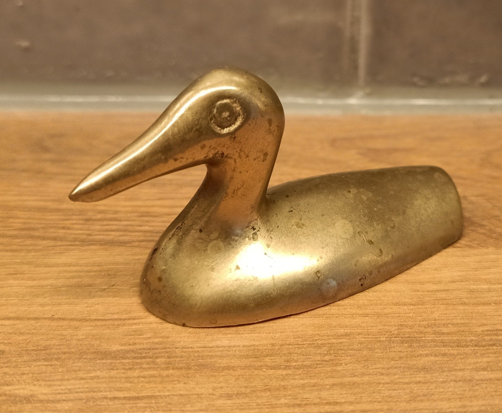 Decoratieve eend van koper of brons, Antiek en Kunst, Ophalen of Verzenden