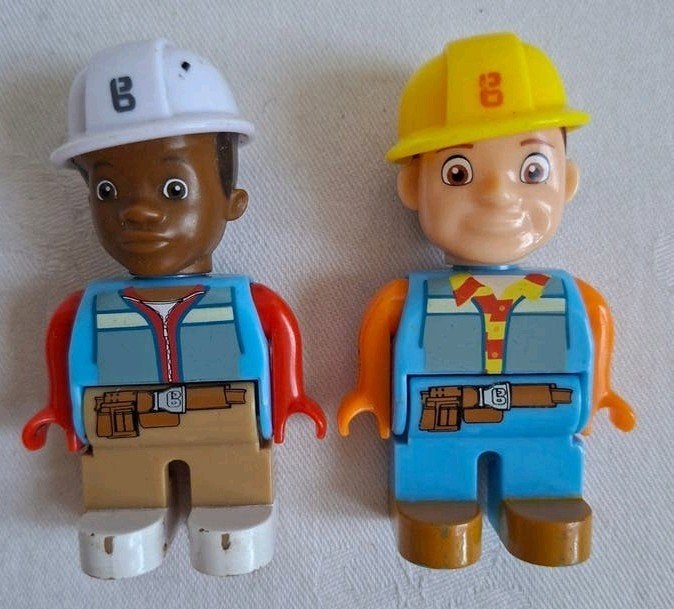 PlayBIG Bloxx Bob the Builder and Leo ( Bob de Bouwer), Ophalen of Verzenden, Gebruikt