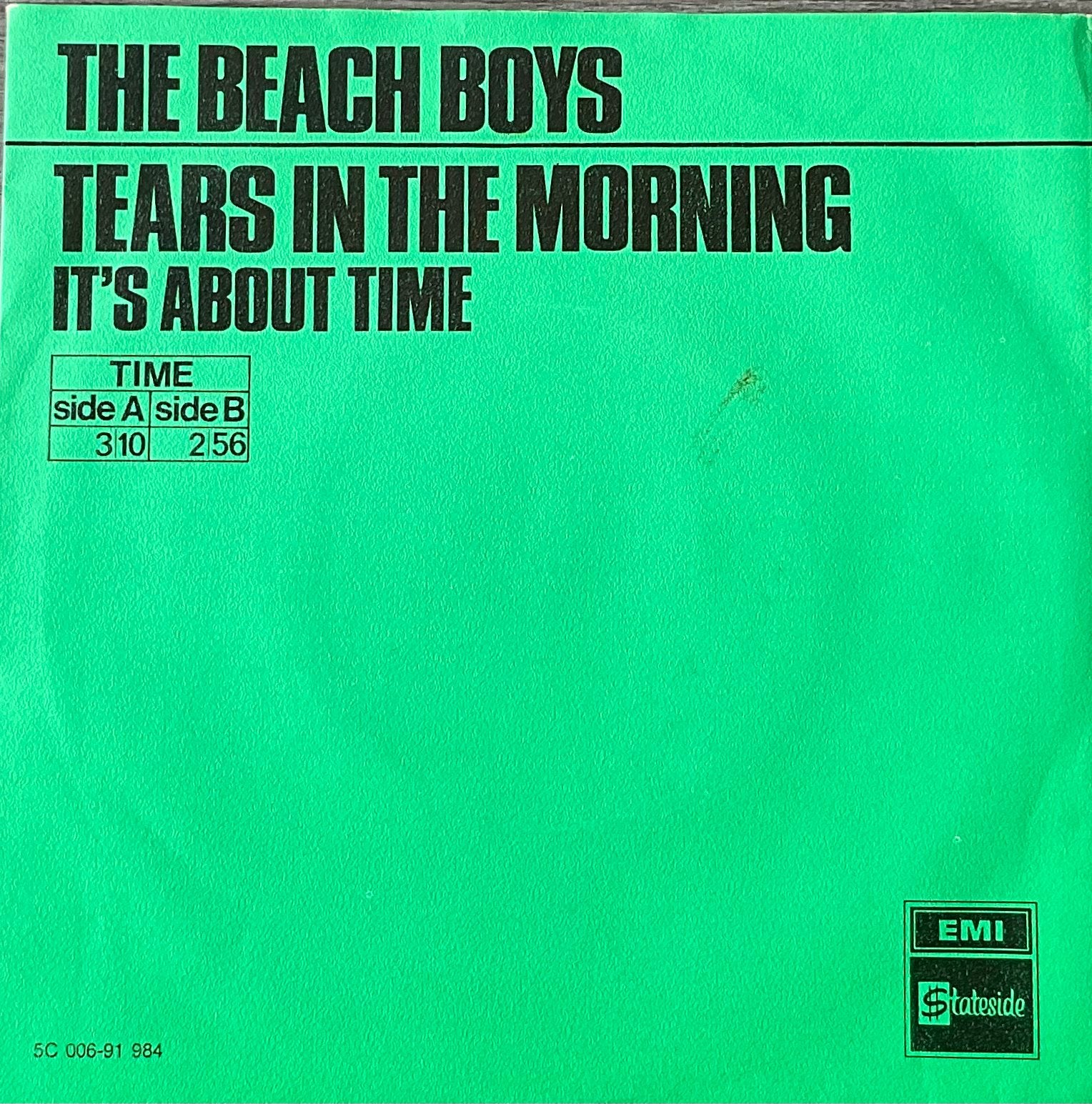 BEACH BOYS-Tears  in the morning (NL70) plaat HEEL MOOI(NL6, Cd's en Dvd's, Vinyl Singles, Verzenden, 7 inch
