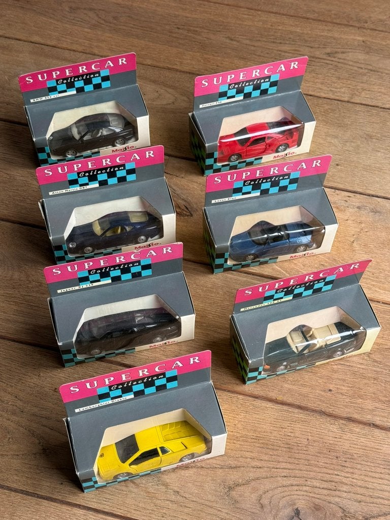 Maisto Supercar Collection - 7 perfecte auto's in doosje, Ophalen of Verzenden, Zo goed als nieuw