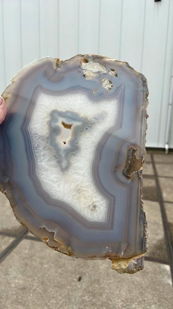 Grote XL Agaat schijf 35 cm x 25 cm, Ophalen of Verzenden, Mineraal