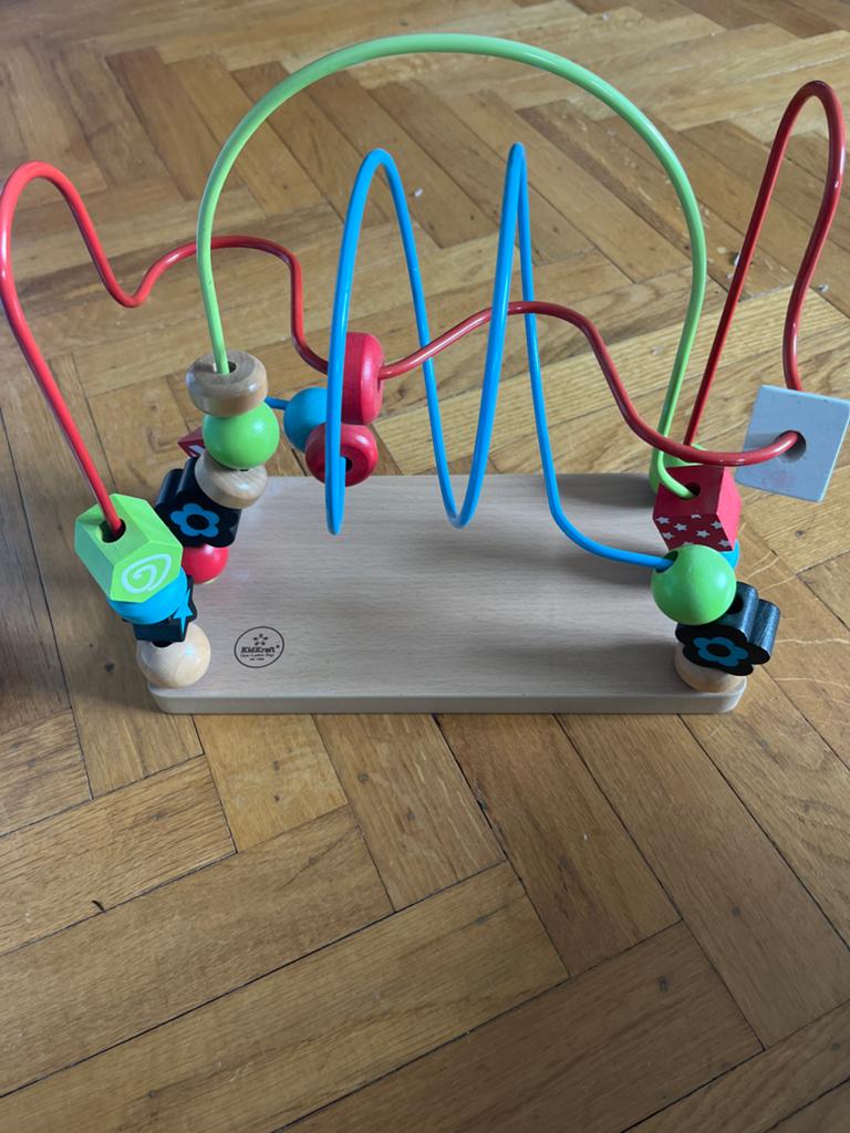 Houten kralenframe / motoriek spiraal van KidKraft, Kinderen en Baby's, Speelgoed | Houten speelgoed, Gebruikt, Ophalen of Verzenden