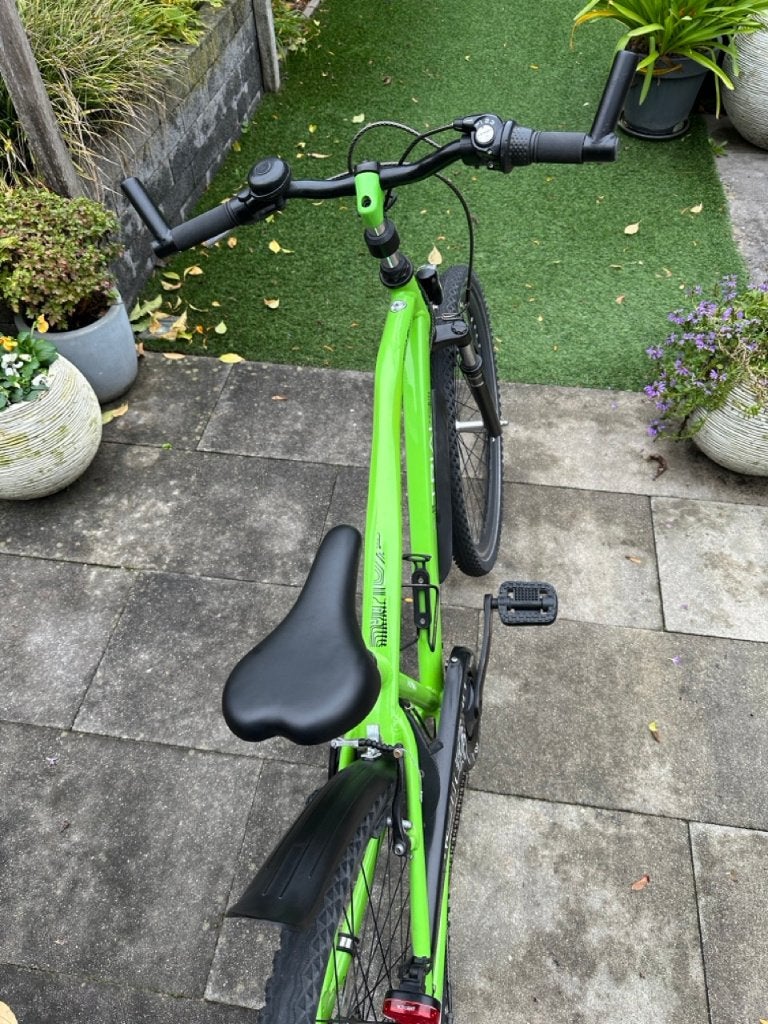 26 inch Alpina Trial - gifgroen, Velgrem, Zo goed als nieuw, Handrem, Alpina Trial