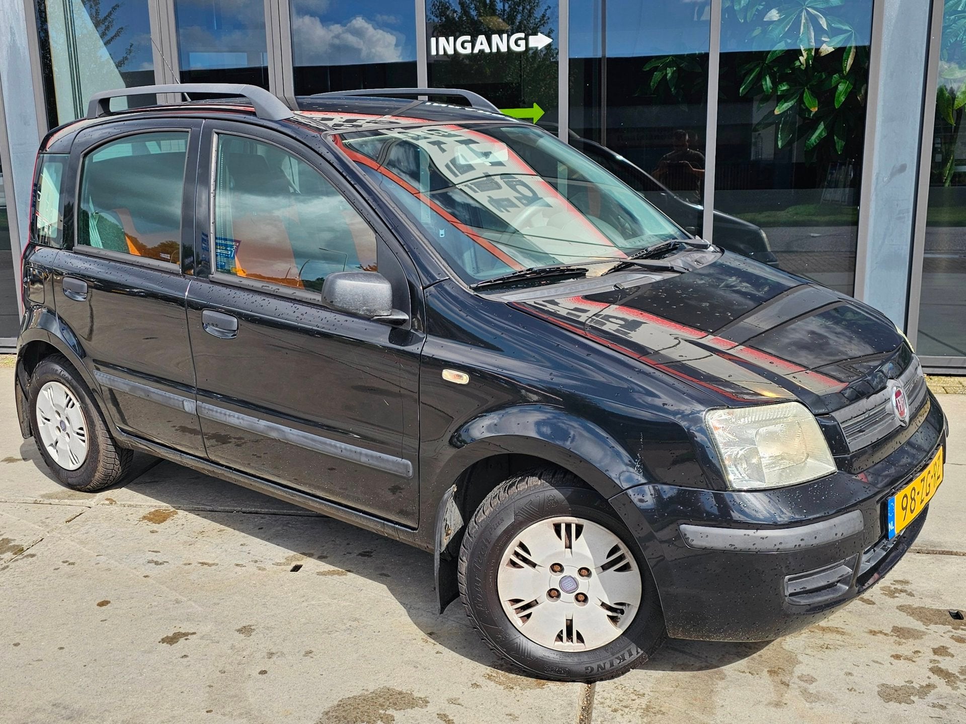 Fiat Panda 1.2 Dynamic - Trekhaak - Elek ramen, Voorwielaandrijving, Stof, Gebruikt, Zwart