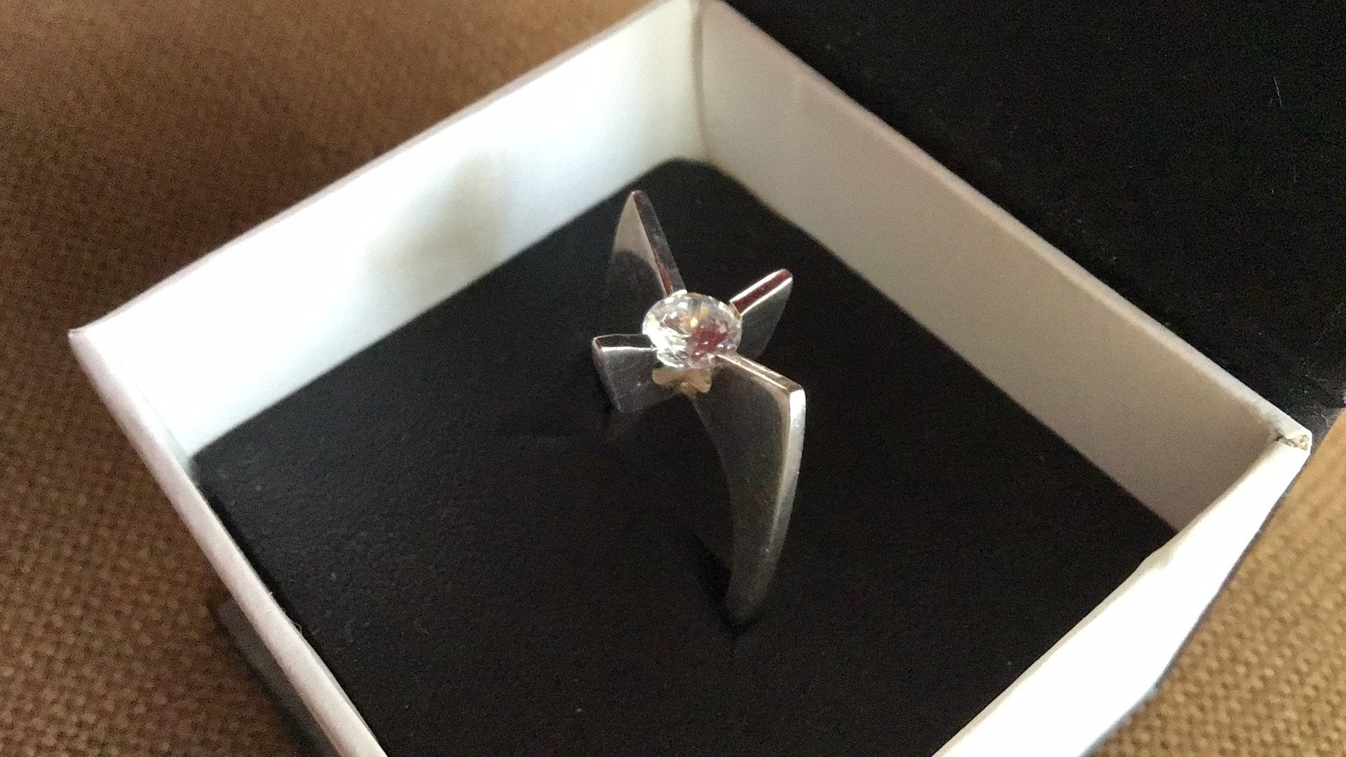 Lapponia sterling ring met centrale steen, Ophalen of Verzenden, Zo goed als nieuw, 17 tot 18, Dame