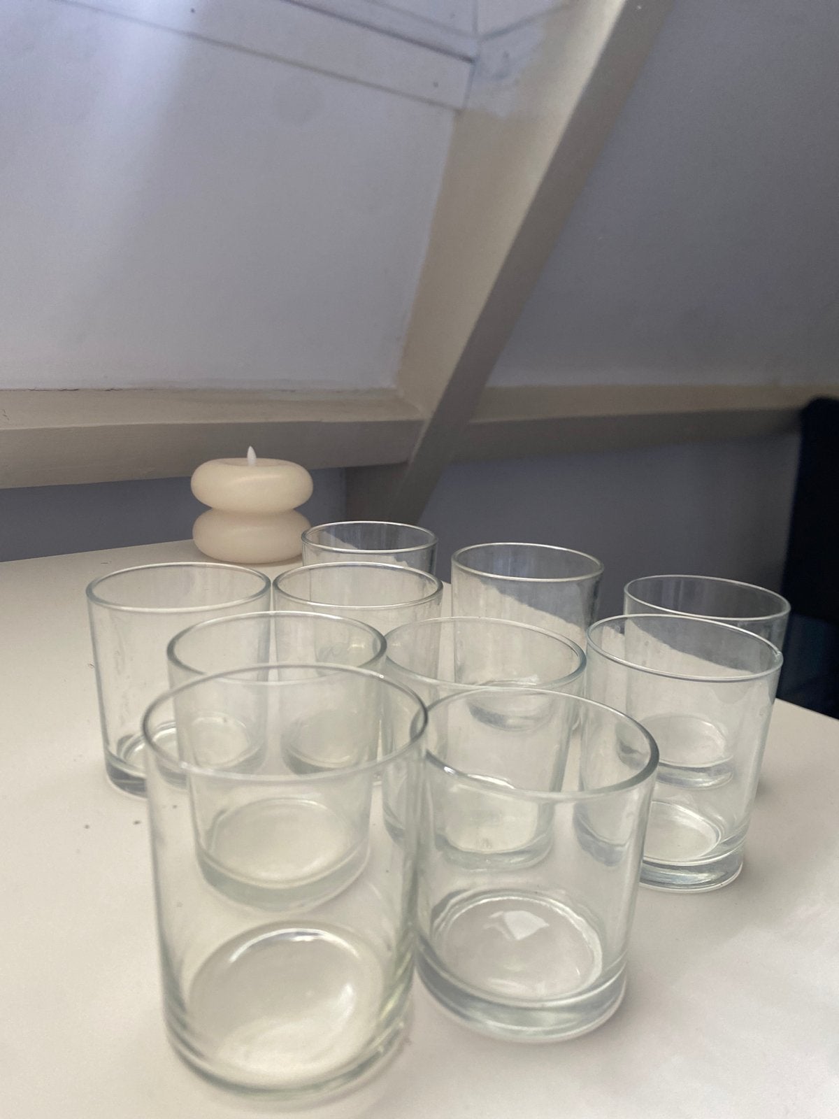 Set van 10 glazen, Overige materialen, Gebruikt, Overige kleuren, Ophalen of Verzenden