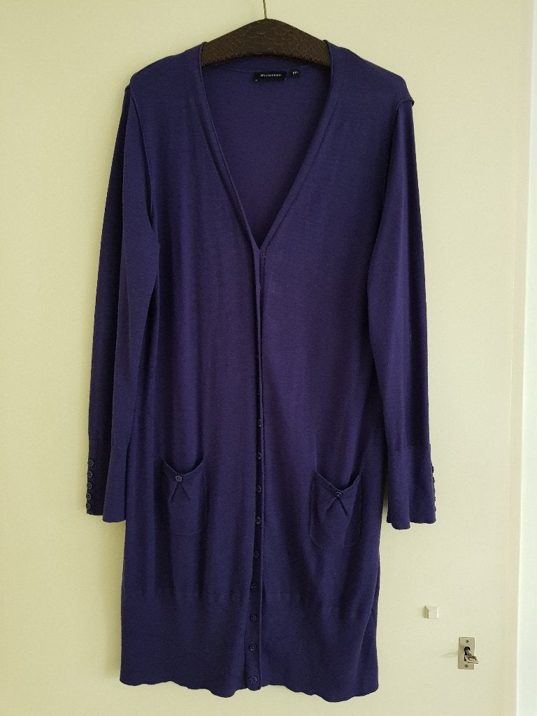 Lang vest voor dames -- maat XXL / 2XL -- Witteveen, Kleding | Dames, Truien en Vesten, Blauw, Maat 46/48 (XL) of groter, Ophalen of Verzenden