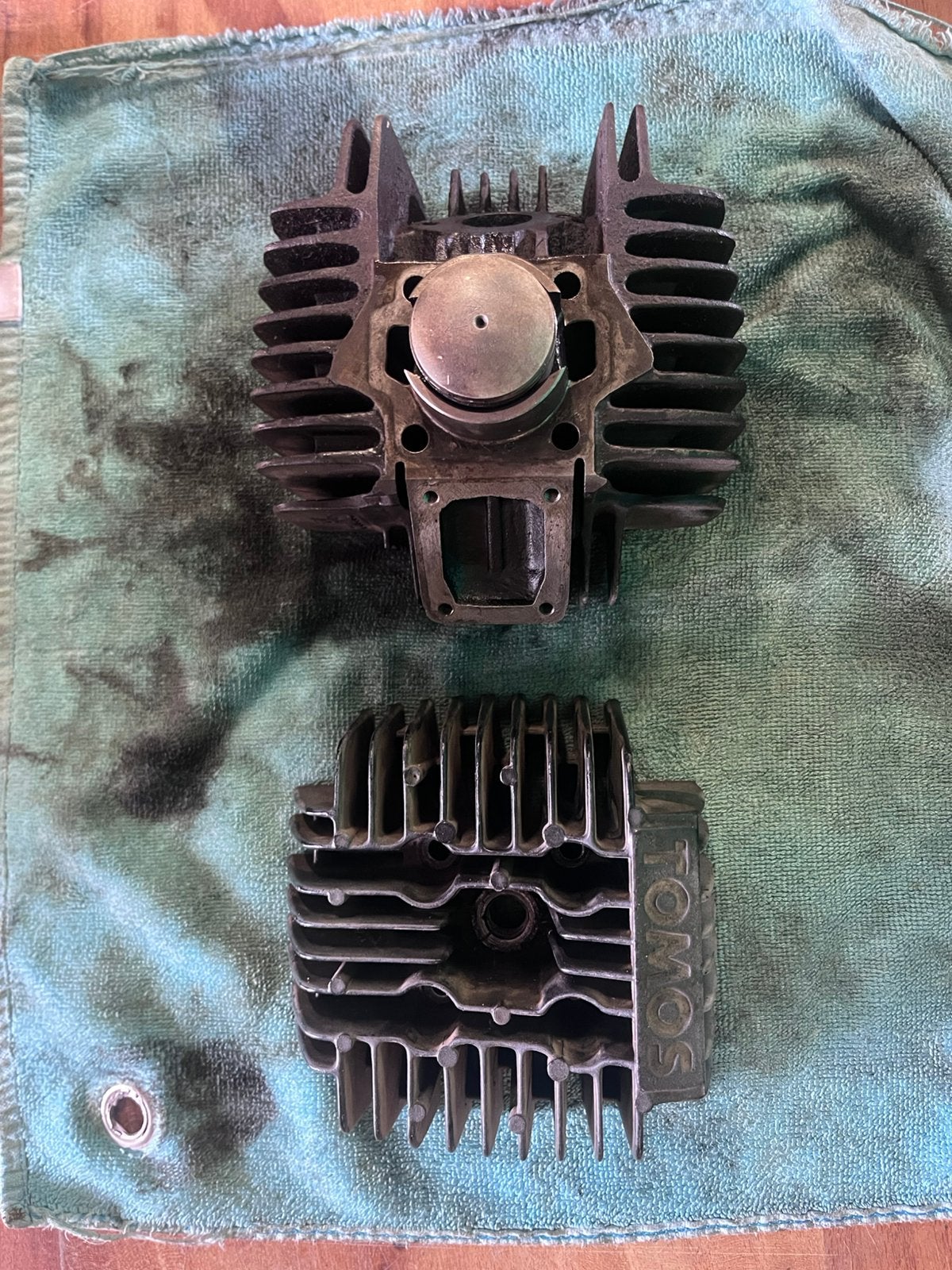 50 cc cilinder met onderdelen, Ophalen of Verzenden, Gebruikt, Blok, Tomos