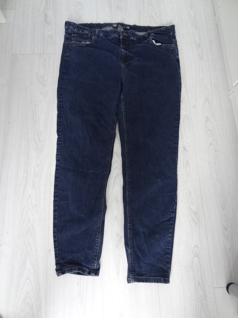 Jeans in blauw van MS mode - Iris slim legg - maat 52, Kleding | Dames, Blauw, Ophalen of Verzenden, Zo goed als nieuw, MS Mode