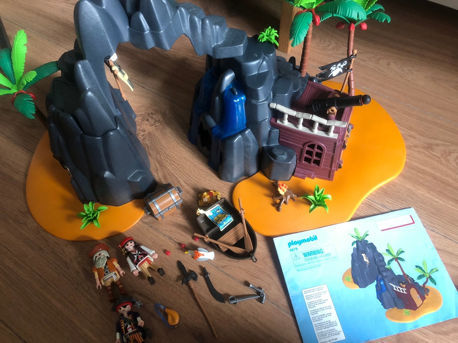 Playmobil Piraten eiland #6679, Kinderen en Baby's, Speelgoed | Playmobil, Pirates, Gebruikt, Complete set, Ophalen of Verzenden