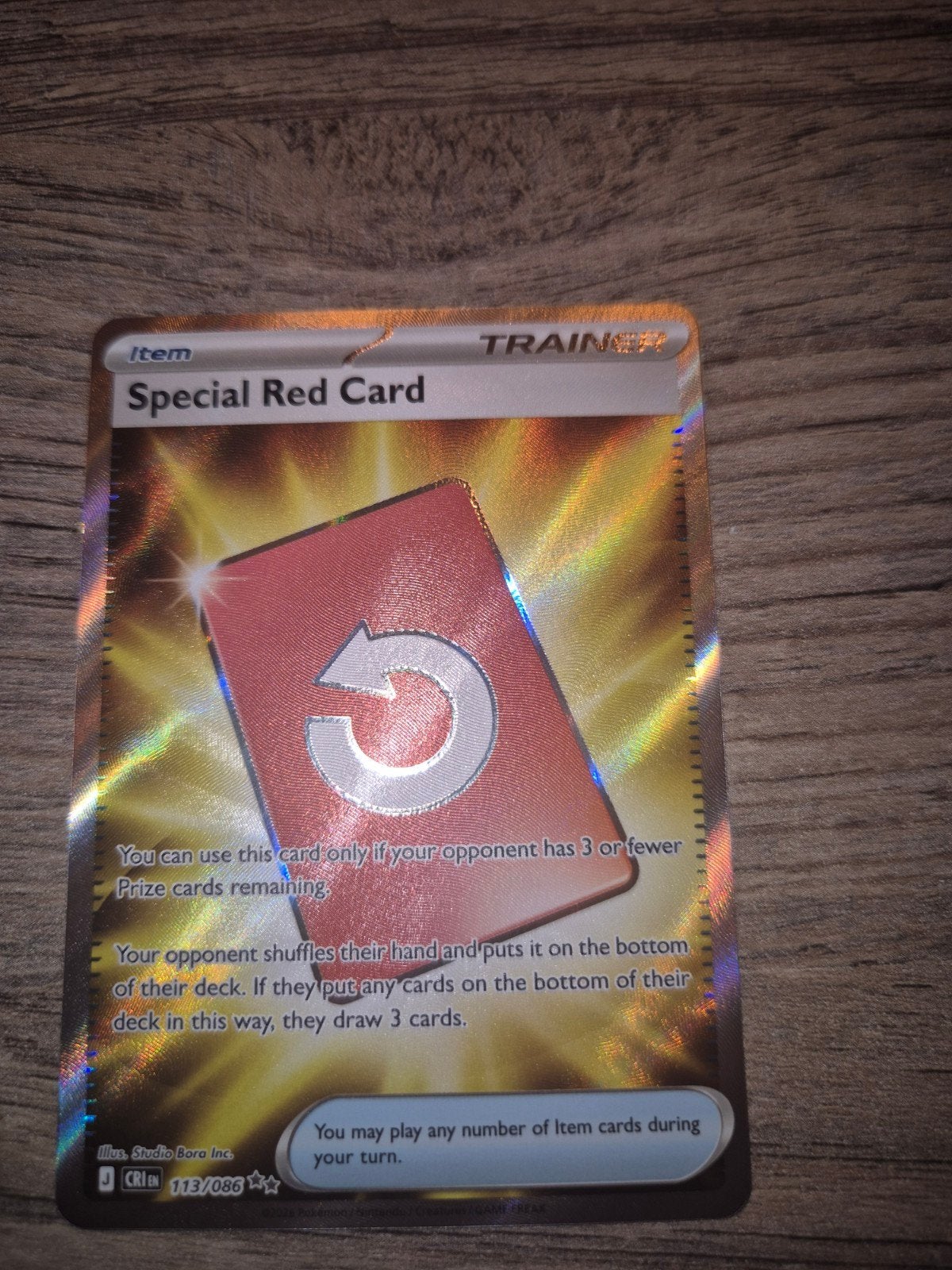 Chaos Rising #113 Special Red Card, Ophalen of Verzenden, Nieuw