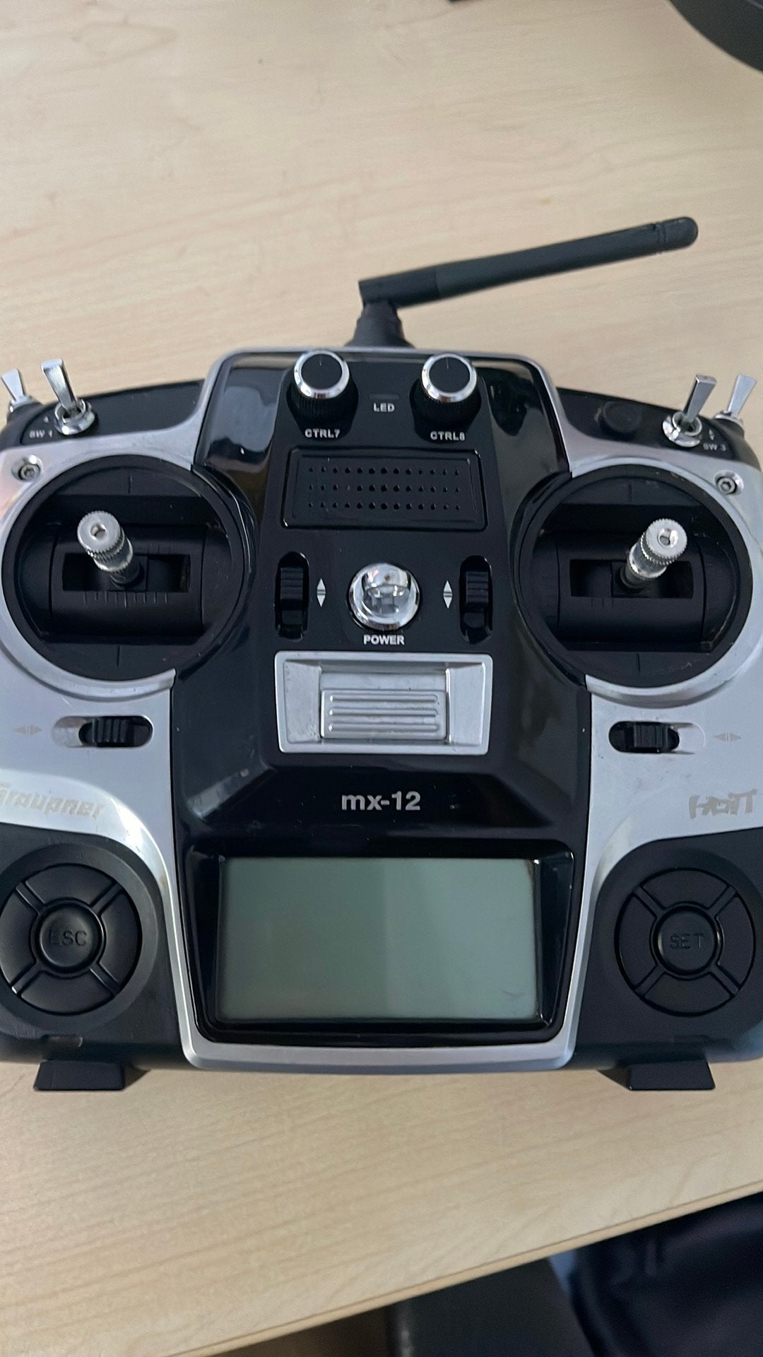 Graupner mx 12 6 kanaals zender 2,4 ghz hott, Ophalen of Verzenden, Gebruikt