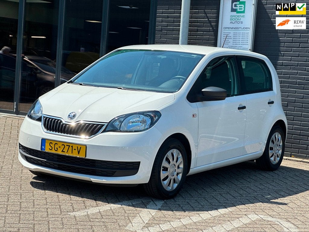 Skoda Citigo 1.0 Greentech Active/5-DRS/NL-AUTO NAP!, Voorwielaandrijving, Stof, Gebruikt, Euro 6