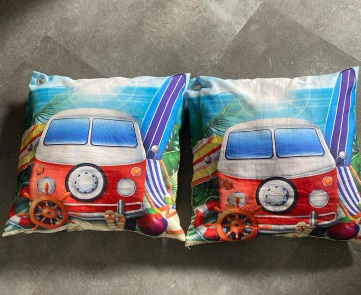 Super leuke kussentjes vw buscamper, Ophalen of Verzenden