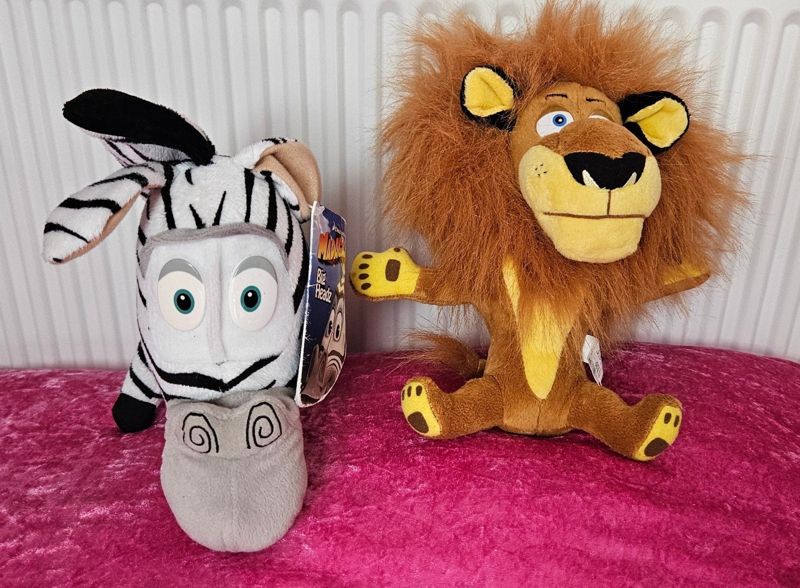 Madagascar knuffel set - Marty en Alex, Overige merken, Overige karakters, Overige typen, Ophalen of Verzenden