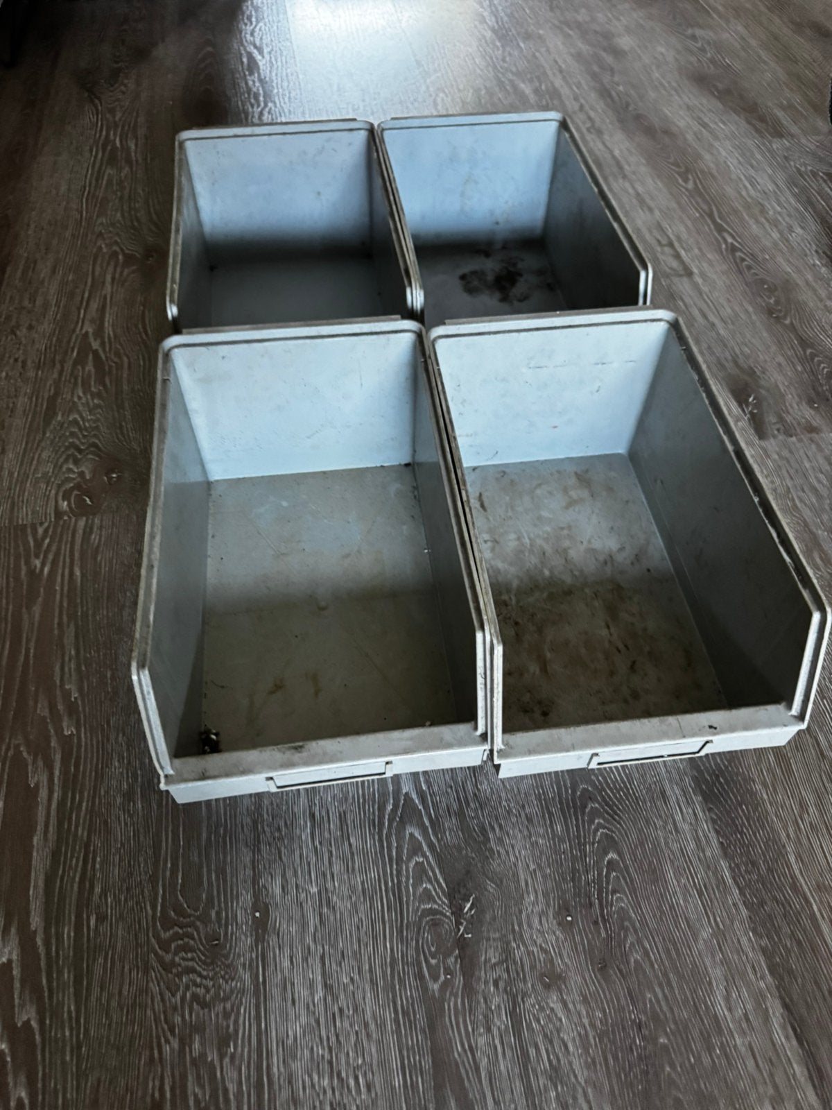 4 plastic bakken, Ophalen, Gebruikt, Minder dan 50 cm, Minder dan 40 cm