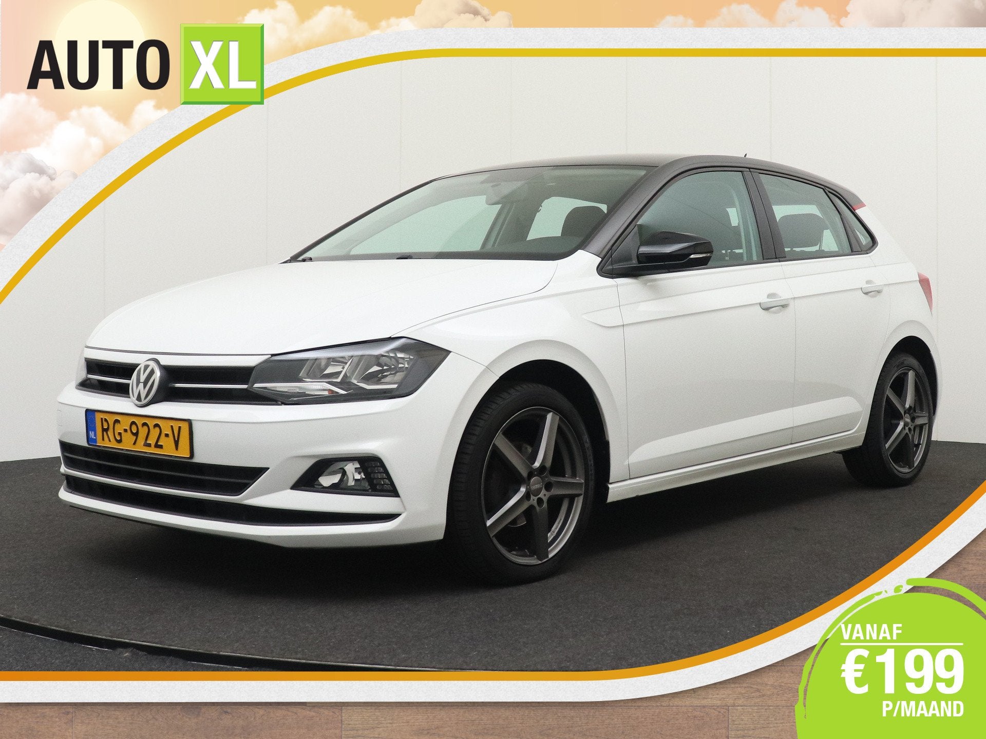 Volkswagen Polo 1.0 5-Drs Sport Edition Facelift Trekhaak Cr, Auto's, Stof, Wit, Origineel Nederlands, Bedrijf