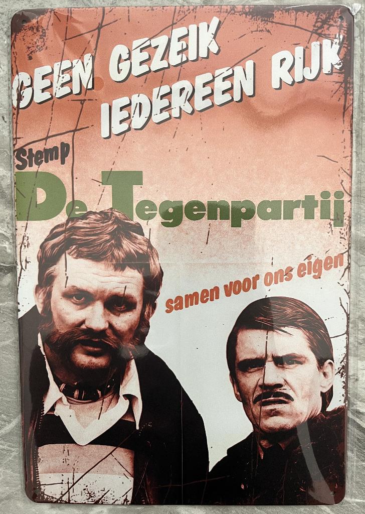 Geen Gezeik Iedereen Rijk - de Tegenpartij -  20X30 -NIEUW-, Ophalen of Verzenden, Nieuw, Tv, Poster