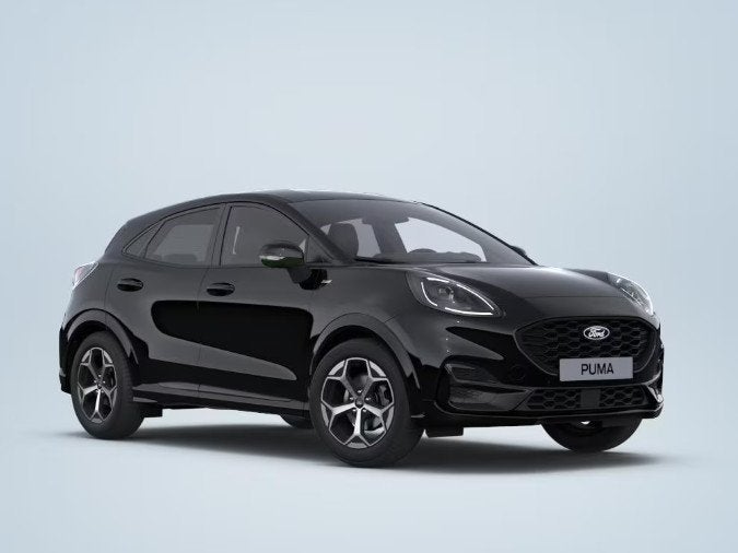 Ford Puma 1.0 EcoBoost Hybrid ST-Line, Auto's, 12 maanden, Puma, Euro 6, Zwart