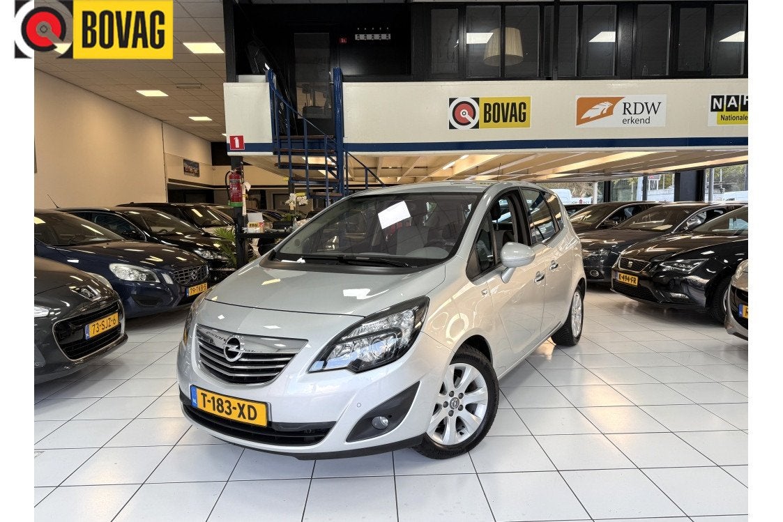 Opel Meriva 1.4 Turbo Cosmo Automaat Bovag Garantie, Auto's, Automaat, Dealer onderhouden, Stof, Gebruikt