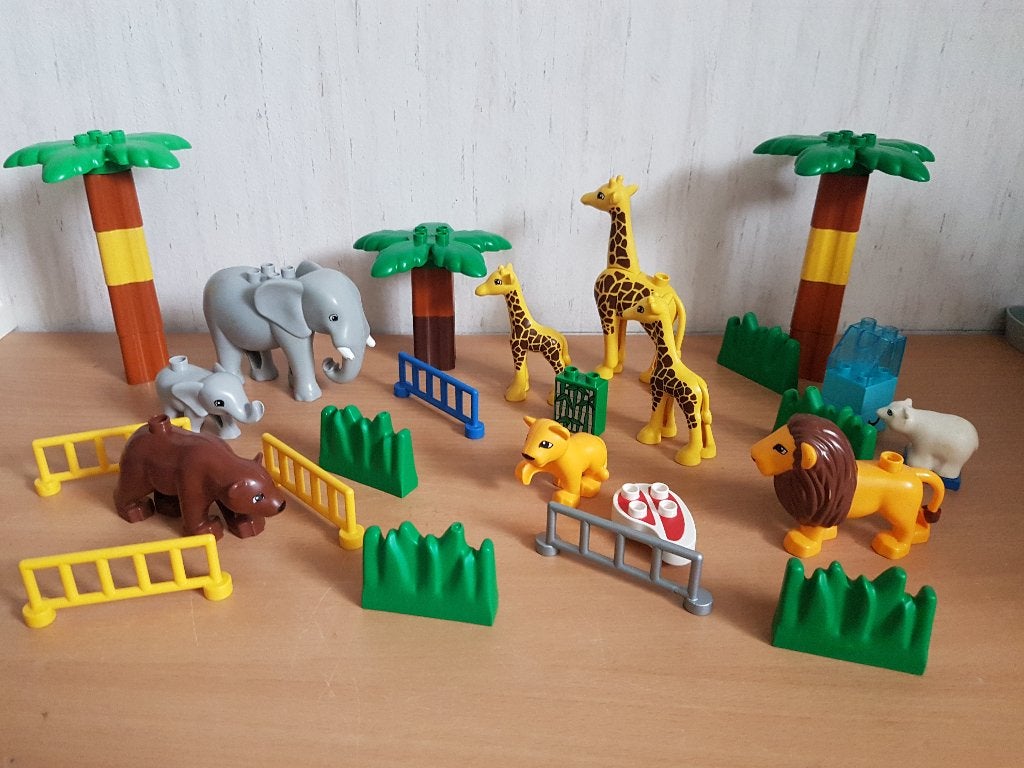 duplo dieren tuin met poort zie foto 2 voor 25 euro, Ophalen of Verzenden, Zo goed als nieuw, Duplo