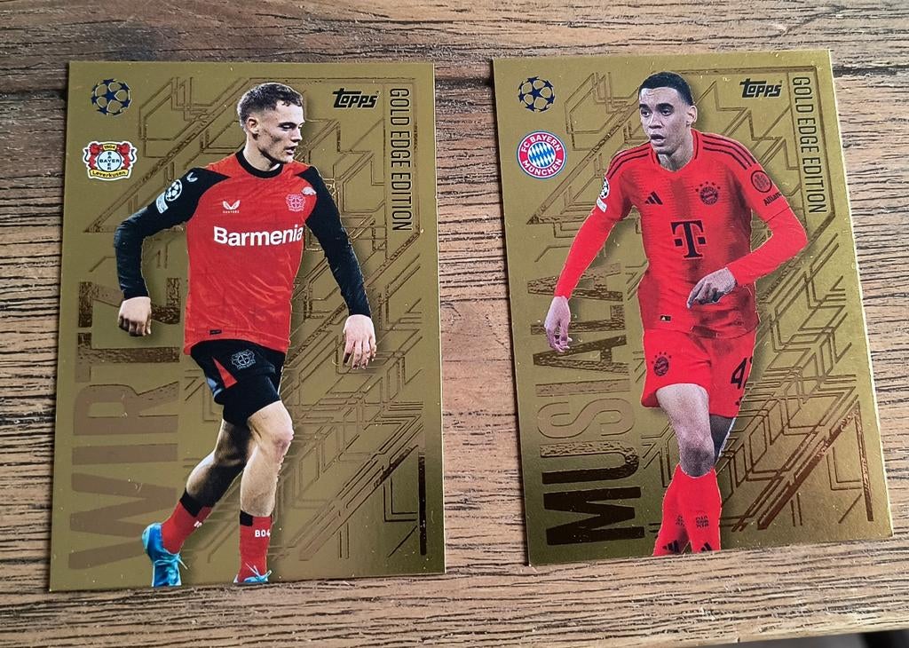 Topps Gold Edge Edition: Wirtz & Musiala Champions League, Ophalen of Verzenden