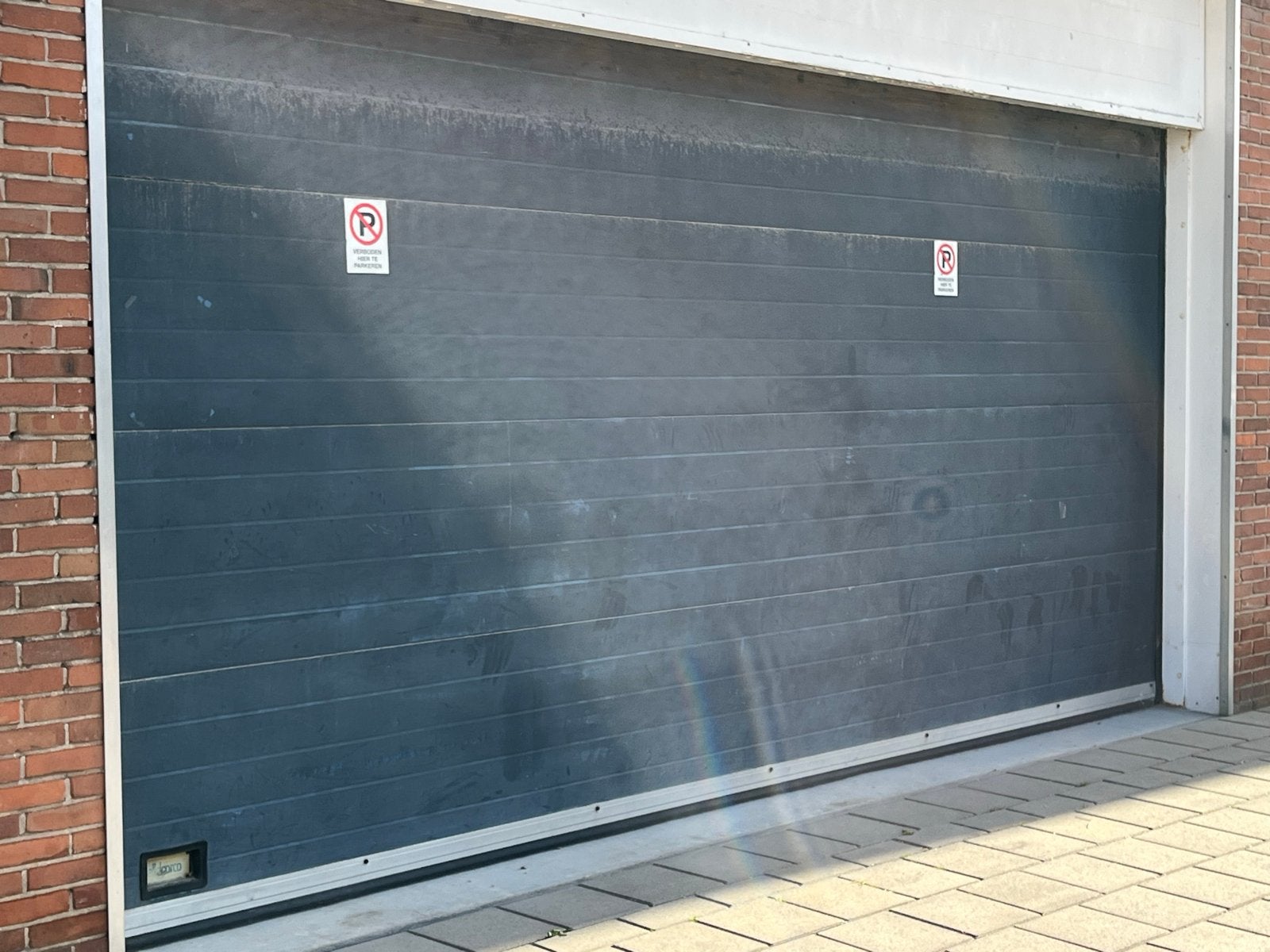 Gebruikte Garagedeur met Motor en afstandsbediening, Ophalen, Gebruikt, Garagedeur, Metaal