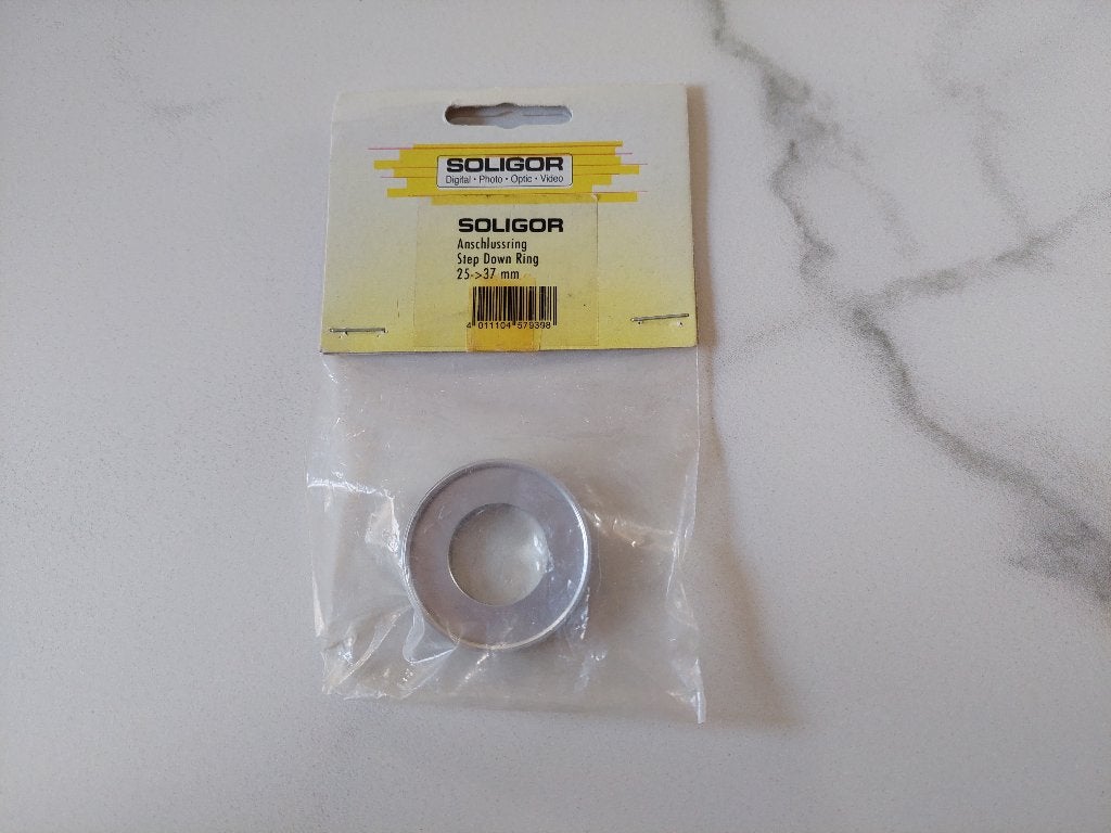 511 - Soligor Step-Up verloopring 25 naar 37 mm. - Nieuw, Overige merken, Minder dan 50 mm, Overige typen, Nieuw