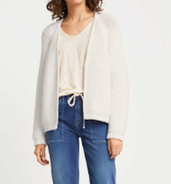 gloednieuw wit ribbel vest Drykorn vnl katoen mt XS of S, Kleding | Dames, Truien en Vesten, Drykorn, Verzenden, Wit, Nieuw