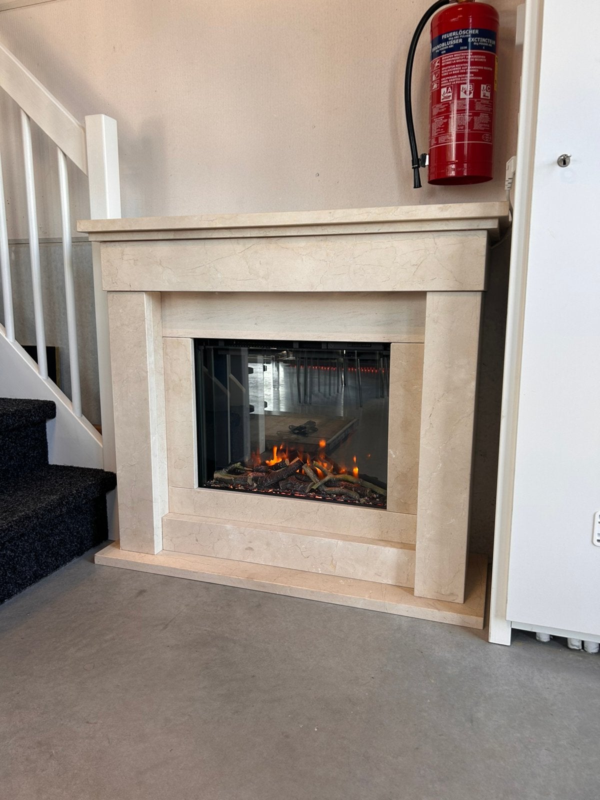 Charlton & Jenrick I-560e slim met stenen schouw Toronto, Huis en Inrichting, Haarden, Ophalen, Zo goed als nieuw, Vrijstaande haard