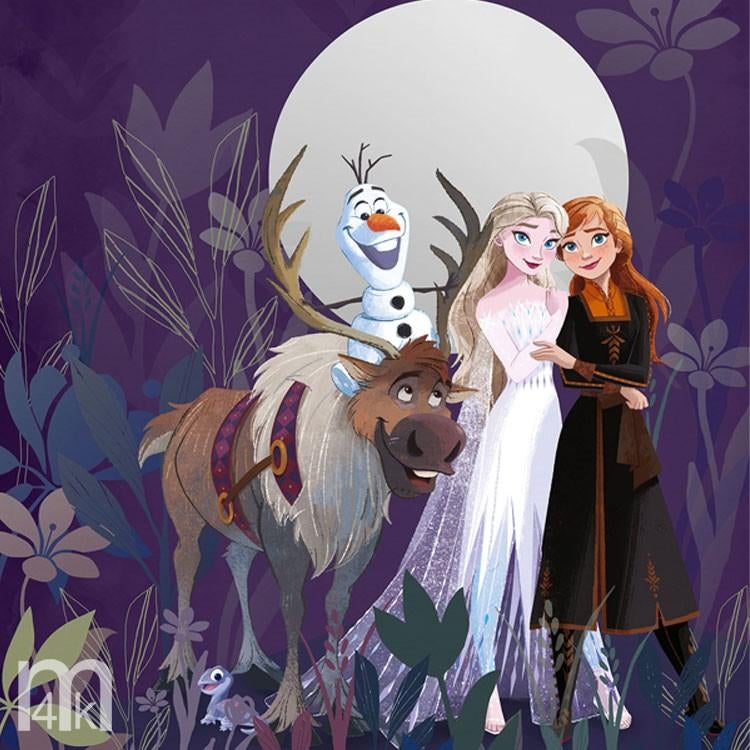 Frozen vlies behang Full Moon, Anna Els, Olaf, Muurdeco4kids, Verzenden, Nieuw