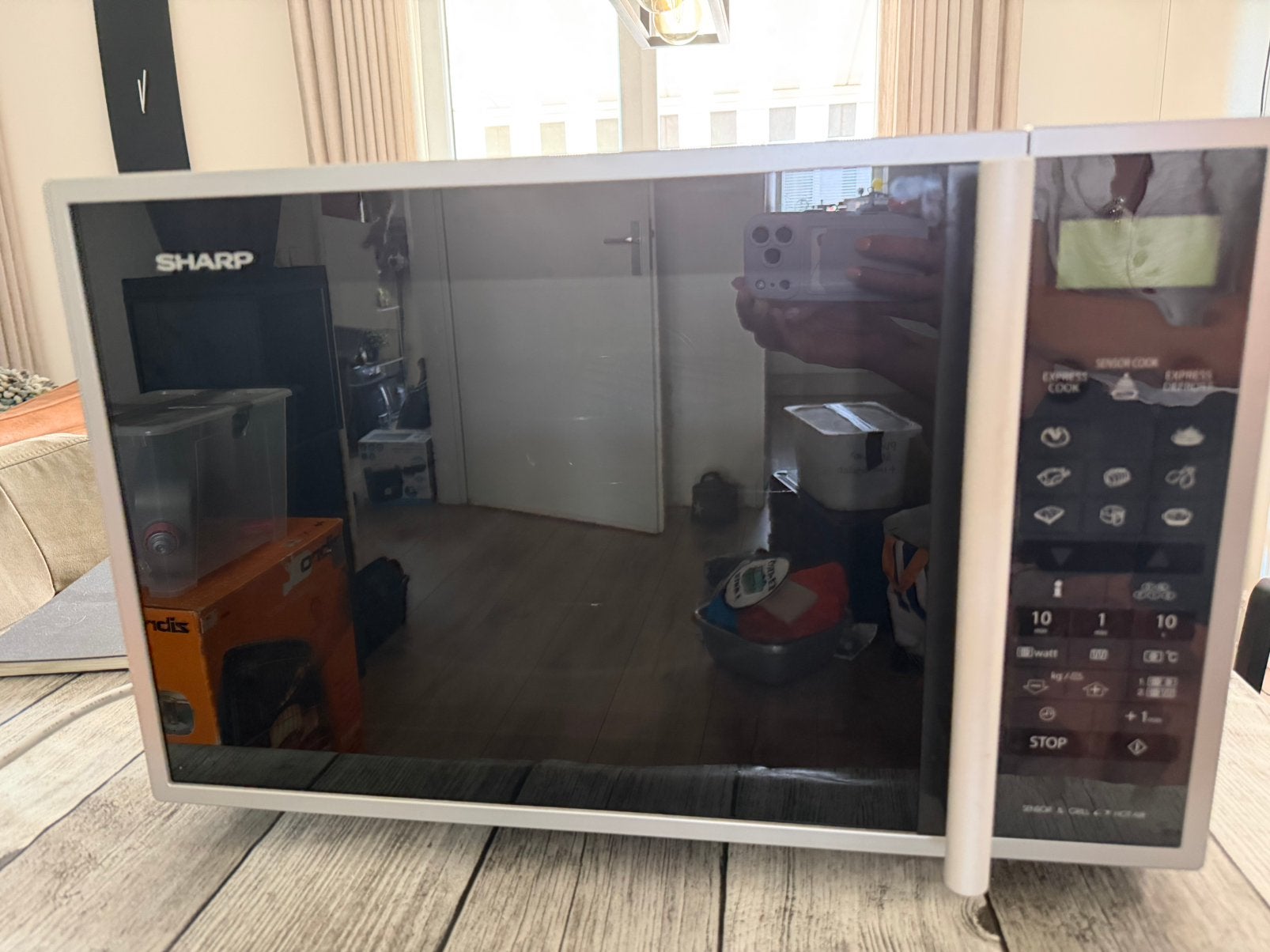 Sharp Combimagnetron R960INW - Vrijstaand, 40L, Witgoed en Apparatuur, Magnetrons, Ophalen, Combimagnetron, 60 cm of meer, Grill