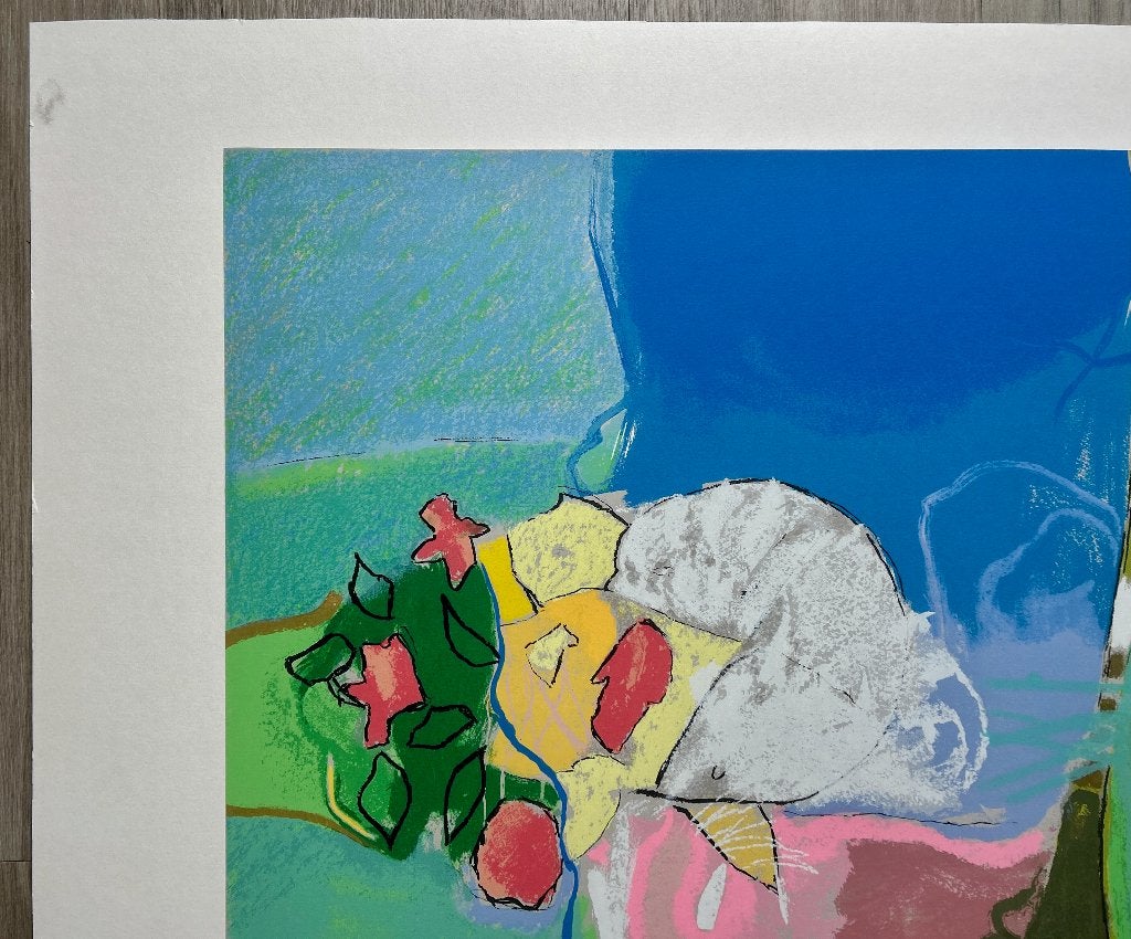 Zeefdruk Henk van Vessem  ZOMEROPRUIMING, Gesigneerd, Ophalen, Zeefdruk